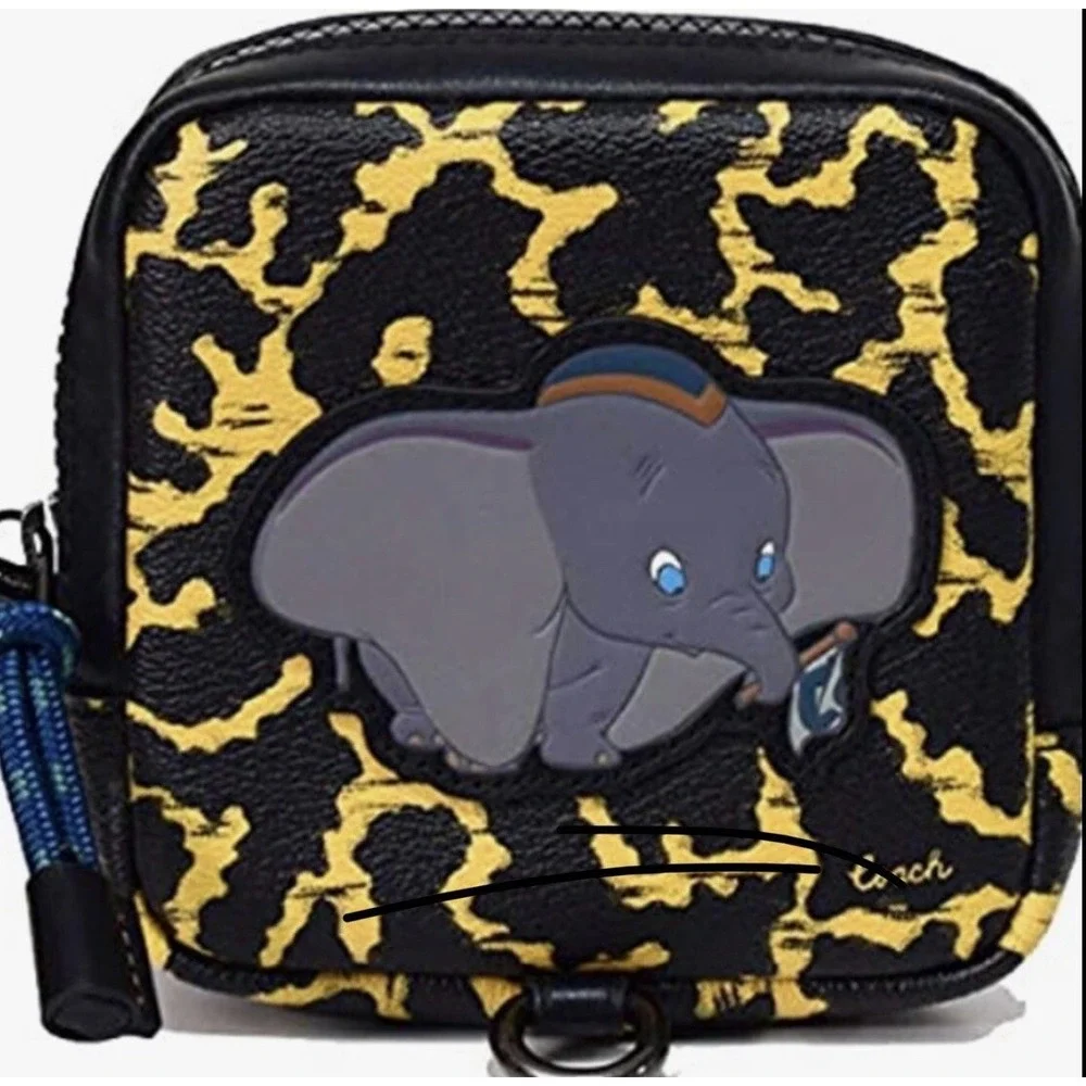 Disney X Coach Dumbo Hybrid Coin Pouch Case NEW